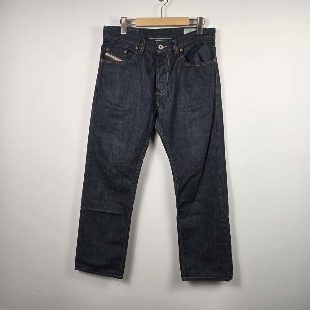 Diesel Larkee Men’s W30 L32 Dark Wash Relaxed Straight Jeans Hemmed 28”
